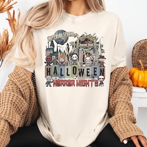 Halloween Universal Studios Shirts, Disney Horror Nights Shirt, Disneyland Halloween Trip Shirt, Jurassic Park Universal Studios Ghost Shirt