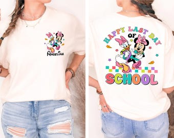Disney Happy Last Day of School Shirt, Disney Minnie Daisy End Of School Year Tee, Disney Besties School Shirt, Teacher Vacation Shirt