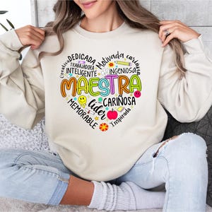 Maestra Teacher Shirt, Spanish Teacher T-Shirt, Bilingual Teacher Shirt, Dual Language Shirt, Teacher Appreciation Shirt, Hello School Shirt