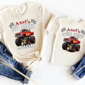 Custom Pit Crew Shirt, Two Fast T-Shirt, Race Car Birthday Party Tee, Pit Crew Birthday Boy Shirt, Pit Crew Family Matching Tee