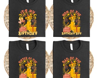 Disney Simba Birthday Boy Shirt, Disney Birthday Family Trip Tee, Lion King Animal Kingdom Birthday Party Shirt, Disney Family Matching Tee