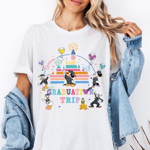 Disney Graduation Trip Shirts, Mickey and Friends Graduate Shirt, Happiest Grad On Earth Shirt, Graduation 2025 Shirt, Disney  Castle Shirt