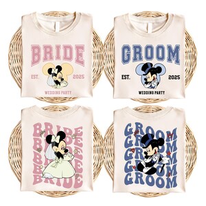 Camisa de Mickey y Minnie para el novio, camisa de pareja de bodas de Disney, camisa a juego de luna de miel de Disneyland, camisa de Mickey y Minnie para el esposo, camisa de Minnie y Minnie para la esposa