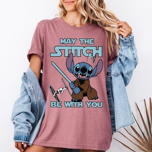 Disney Stitch Wars Shirt, May The Stitch Be With You Shirt, Family Stitch Shirt, Galaxy's Edge Stitch Cosplay Star Wars Characters Shirt