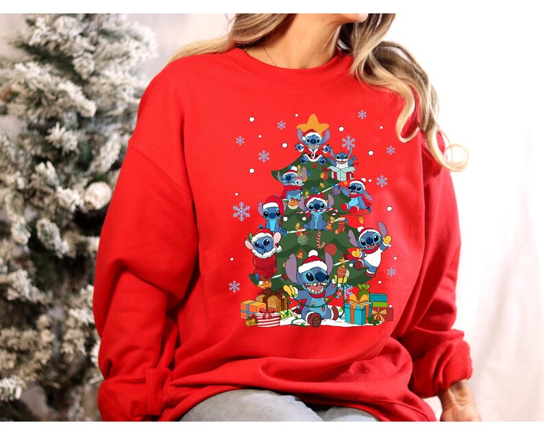Disney Stitch Christmas Shirt, Disney Holiday Christmas Shirt, Funny Stitch Christmas Shirt, Disneyland Christmas T-shirt, Stitch Santa Tee