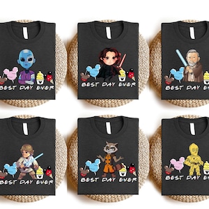 four star wars t - shirts with characters on them
