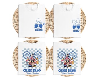 Camiseta Mickey Friends Cruise Squad 2026, Camiseta para férias em família em cruzeiro da Disney, Camiseta para viagem de cruzeiro à Disneylândia, Camiseta da Disney Cruise Line