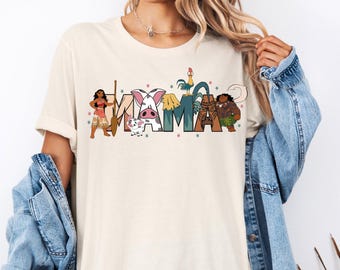 Disney Moana Mama Shirt, Prinzessin Moana Shirt, neue Mama Shirt, Hei Hei Pua Mama Leben Shirt, Disneyland Familien Reise T-Shirt, Muttertag Shirt
