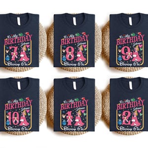 Custom Name Princess Ariel Shirt, Little Mermaid Birthday Shirt, Princess Birthday Girl Tee, Ariel and Friends Sweatshirt, Girls Trip Sweat