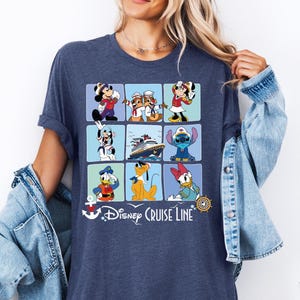 Mickey & Friends Cruise Line Shirt, Disney Cruise 2025 T-Shirt, Family Matching Cruise Vacation Shirt, Disney Fantasy Dream Wish Shirt