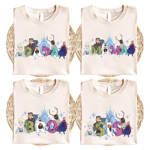 Disney Frozen Family Shirt, Princess Elsa Anna Family Matching Shirt, Frozen Family Trip 2025 Shirt, WDW Disneyland Vacation Shirt