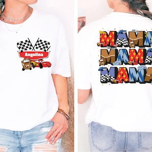 Disney Cars Mama Shirt, Custom Lightning McQueen Mom Shirt, Family Matching Cars Shirt, Pixar Cars Shirt, Mothers Day Shirt, Car Land Shirt