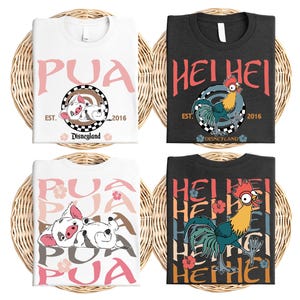 Princess Moana Characters Sweatshirt, Disney Hei Hei Pua Maui Tala Simea Hoodie, Disneyland Family Vacation Sweater, Disney Trip 2026 Sweat