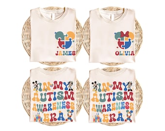Disney Autismus Shirt, In meiner Autismus Awareness Era Shirt, Mickey Minnie Autismus Puzzle Sweat, Ok, um anders zu sein Autismus T-Shirt, Autismus Unterstützung T-Shirt