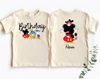 Mickey Birthday Boy Shirt, Custom Disney Family Birthday Trip T-Shirt, Disneyland Son Birthday Party Tee, Gift for Birthday Boy