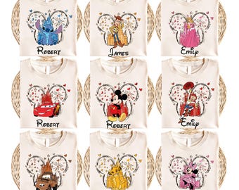Custom Disney All Characters Shirt, Mickey Friends Shirt, Toy Story Shirt, Princess Trip Tee, Mickey Head Shirt, Disney Family Squad Shirt
