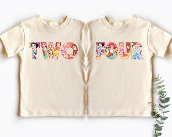 Magical Princess Birthday Girl Shirt, Custom Disney Princess Birthday Party Shirt, Birthday Shirt for Girls, Disney Birthday Vacation Shirt