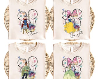 Prince and Princess Matching Shirt, Disney Hubby Wifey Couple Shirt, Disneyland Valentines Trip 2025 T-Shirt, Disney Honeymoon Shirt
