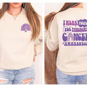 In November I Wear Purple for Pancreatic Cancer Awareness Shirt, Pancreatic Cancer Awareness Sweatshirt, Pancreatic Cancer Support T-Shirt