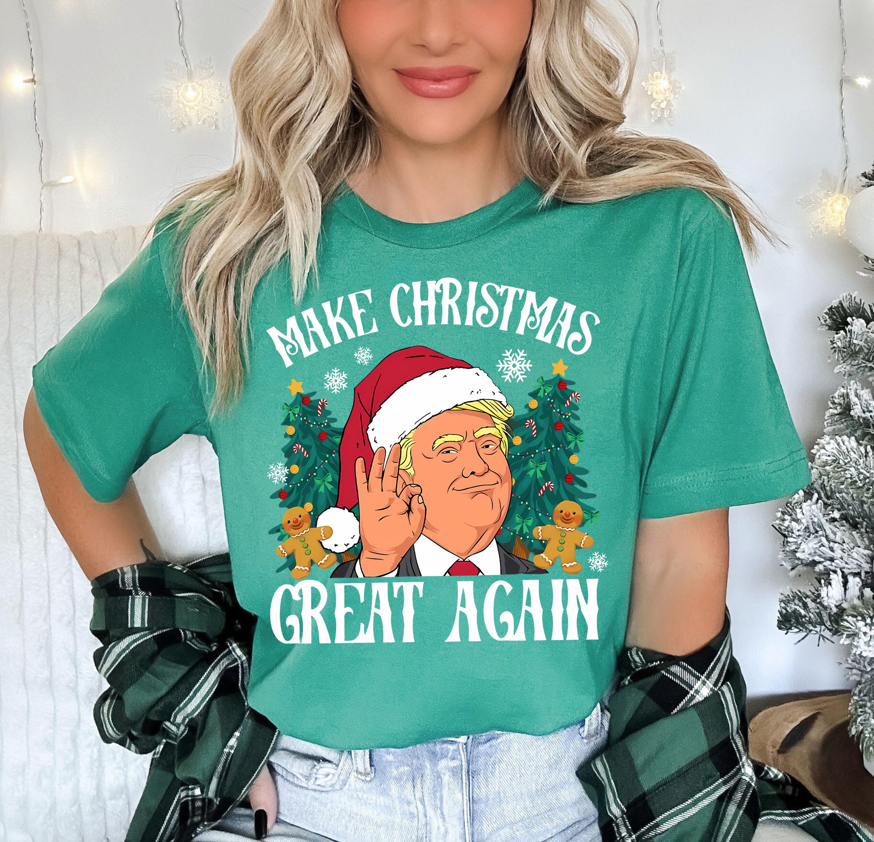 Rendi Il Natale Di Nuovo Fantastico T-shirt Natalizia Di Donald