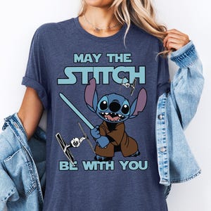 Disney Stitch Wars Shirt, May The Stitch Be With You Shirt, Galaxys Edge Stitch Shirt, Disney Cosplay Star Wars Characters Sweatshirt