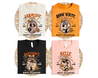 Koszulka z lustrzanym odbiciem księżniczki czarownicy na Halloween, koszulka z motywem Disneya na Halloween, koszulka z upiornym sezonem WDW, koszulka z motywem Halloween dla dziewcząt, sweter z najlepszymi przyjaciółmi