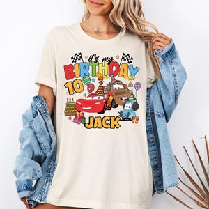 Disney Cars Birthday Shirt, Lightning McQueen Birthday T-Shirt, WDW Birthday Boy Tee, Family Birthday Sweatshirt, Pixar Birthday Boy Sweat