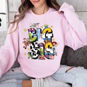 Toy Story Family Name Shirt, Disney Big Bro-Sis Lil Bro-Sis Sibling Outfit, Woody and Friends Matching Sweatshirt, Disney Family Trip Tee