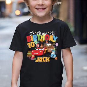 Disney Cars Birthday Shirt, Lightning McQueen Birthday T-Shirt, WDW Birthday Boy Tee, Family Birthday Sweatshirt, Pixar Birthday Boy Sweat