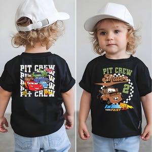 Disney Cars Pit Crew Shirt, Pixar Two Fast T-Shirt, Cars Birthday Boy Shirt, Tow Mater McQueen Birthday Shirt, Racing Birthday Party Shirt,
