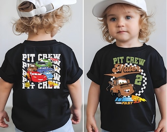 Disney Cars Pit Crew Shirt, Pixar Two Fast T-Shirt, Cars Birthday Boy Shirt, Tow Mater McQueen Birthday Shirt, Racing Birthday Party Shirt,
