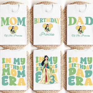 Disney Mulan Birthday Girl Shirt, Custom Mulan Birthday Party Shirt, Disney Princess Mulan Shirt, Disneyland Family Matching Shirt