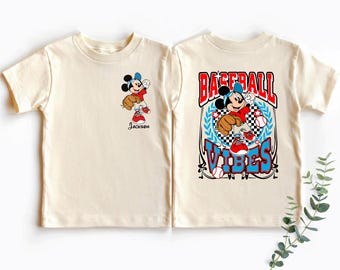 Disney Mickey Baseball Shirt, Baseball Vibes T-shirt, Baseball Lover Tee, Toddler Baseball Shirt, Baseball Matching Family Shirt,