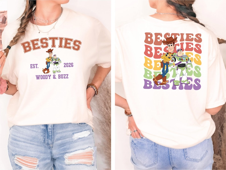 Toy Story Best Friends Shirt, Buzz Lightyear and Sheriff Woody Shirt, Disneyland Vacation Tee, Besties Adventure Tee, Disney Trip 2026 Shirt