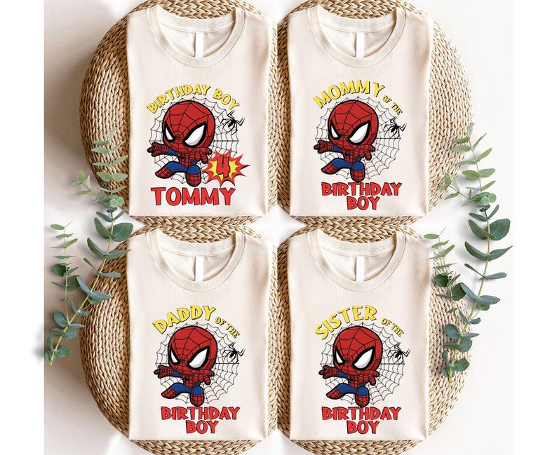 Spidey Birthday Boy Shirt, Spidey Family Matching Birthday Shirt, Custom Spidey T-shirt, Toddler Birthday Tee, Spidey Superhero t-shirt