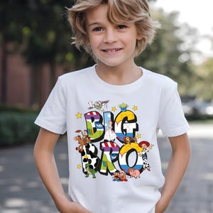 Toy Story Family Name Shirt, Disney Big Bro-Sis Lil Bro-Sis Sibling Outfit, Woody and Friends Matching Sweatshirt, Disney Family Trip Tee