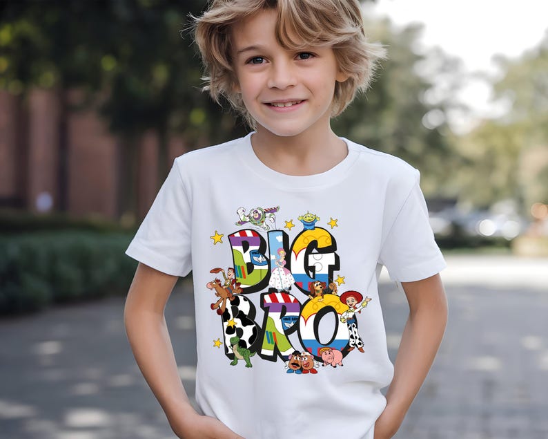 Toy Story Family Name Shirt, Disney Big Bro-Sis Lil Bro-Sis Sibling Outfit, Woody and Friends Matching Sweatshirt, Disney Family Trip Tee