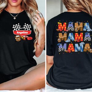 Disney Cars Mama Shirt, Custom Lightning McQueen Mom Shirt, Family Matching Cars Shirt, Pixar Cars Shirt, Mothers Day Shirt, Car Land Shirt