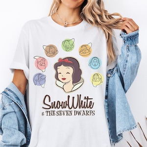 Princess Snow White and The Seven Dwarfs Shirt, Disney Girls Weekend T-Shirt, Princess Girls Trip Tee, , Disney Family Matching Shirt