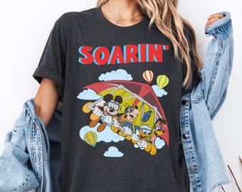 Soarin' Around The World Shirt, Mickey & Friends T-shirt, Disney Ride Epcot Center T-Shirt, Disneyland Family Vacation 2026 Sweat