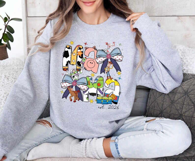 Toy Story Mama Shirt, Disney Mama Est 2026 T-Shirt, Mother's Day 2026 Tee, Woody and Friends Shirt, Disney Family Trip Shirt, New Mom Tee