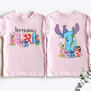 Disney Stitch Birthday Girls Shirt, Stitch Birthday Mom and Dad Shirt, WDW Stitch Family Birthday Trip Shirts, Disney Lilo Stitch Shirt