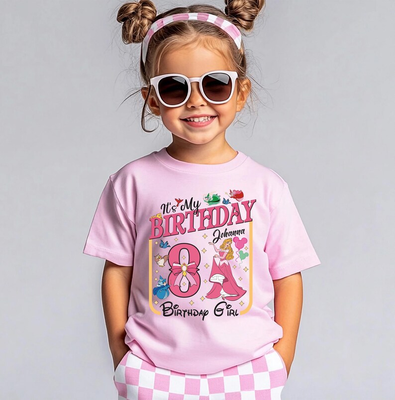 Custom Name Princess Ariel Shirt, Little Mermaid Birthday Shirt, Princess Birthday Girl Tee, Ariel and Friends Sweatshirt, Girls Trip Sweat