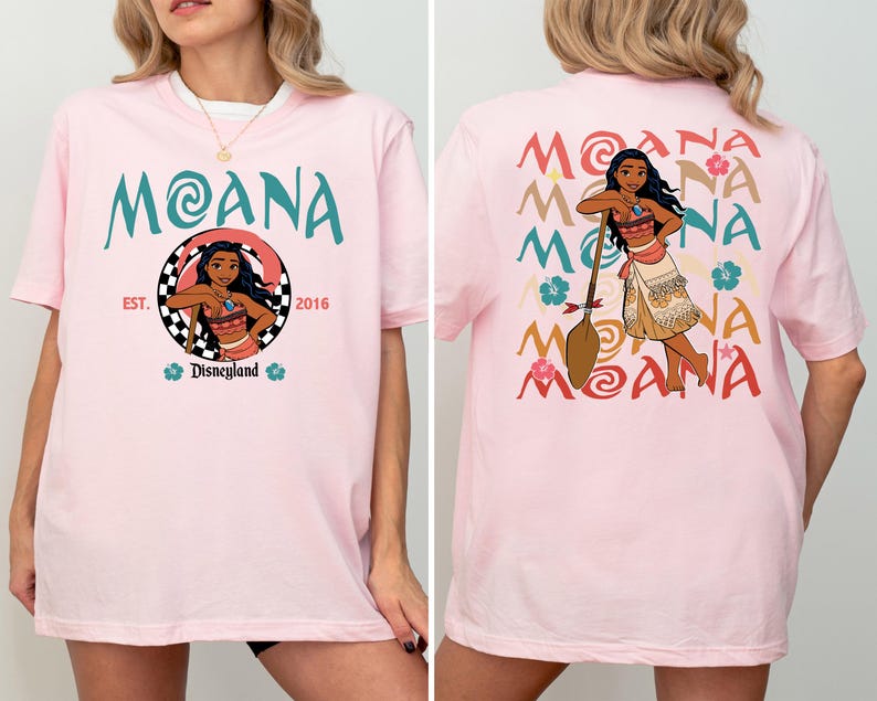 Princess Moana Characters Sweatshirt, Disney Hei Hei Pua Maui Tala Simea Hoodie, Disneyland Family Vacation Sweater, Disney Trip 2026 Sweat