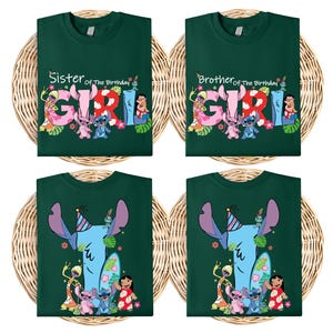 a group of three t - shirts with cartoon characters on them