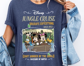 Disney Jungle Cruise-shirt, shirt Mickey and Friedns Wildlife Expeditions, Wdw Magic Kingdom-shirt, Disneyland familievakantie shirt