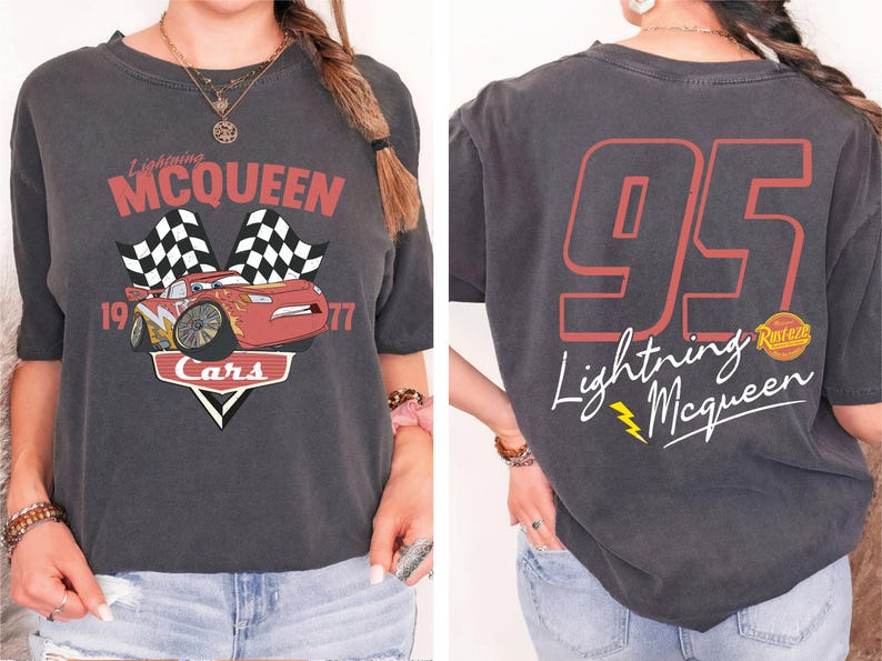 Vintage Lightning McQueen Shirt, Radiator Springs Shirt, Limited McQueen Shirt, Disney Cars Movie Shirt, Pixar Cars Shirt, Family Trip Tee