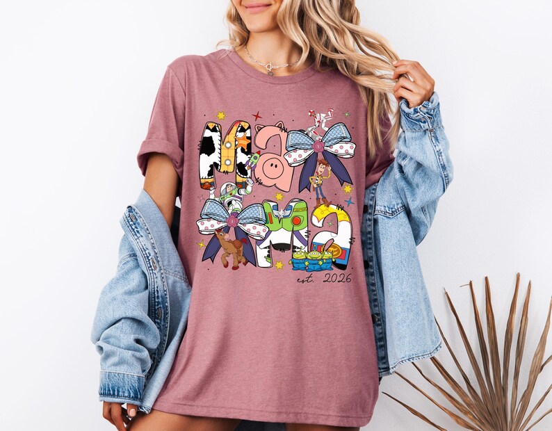Toy Story Mama Shirt, Disney Mama Est 2026 T-Shirt, Mother's Day 2026 Tee, Woody and Friends Shirt, Disney Family Trip Shirt, New Mom Tee