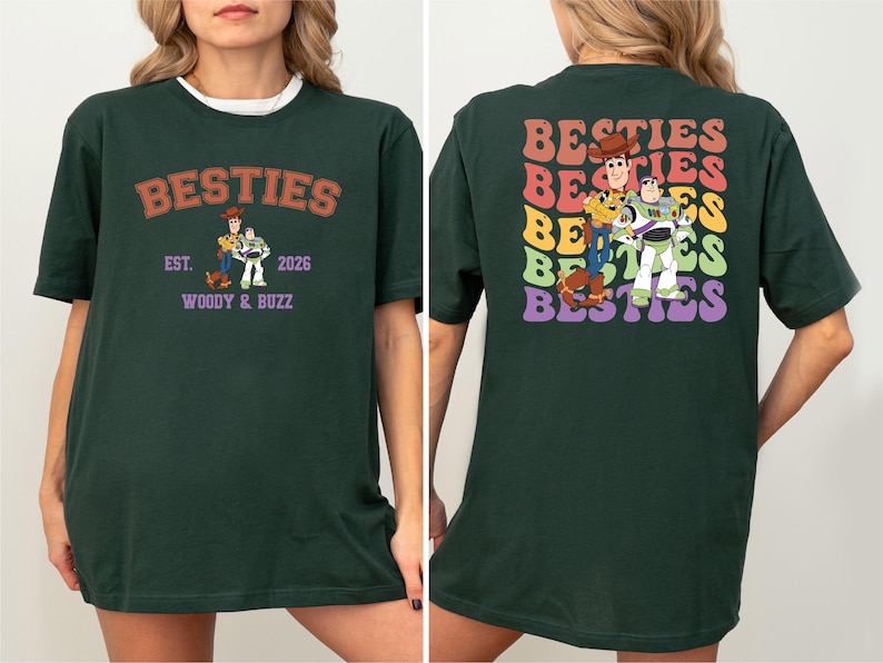 Toy Story Best Friends Shirt, Buzz Lightyear and Sheriff Woody Shirt, Disneyland Vacation Tee, Besties Adventure Tee, Disney Trip 2026 Shirt