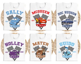 Disney Cars T-Shirt, Pixar Lightening McQueen Shirt, Cars Sally Shirt, Disney Family Trip Tee, Disneyland Vacation Tee, PixarMater Shirt
